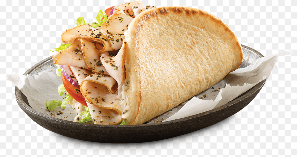 Calories In Arby39s Turkey Gyro, Bread, Food, Pita, Sandwich Png