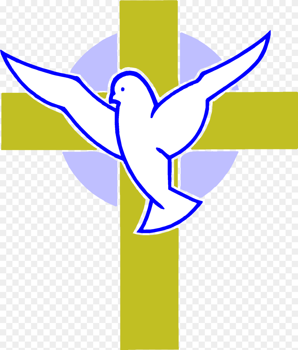 Calvary Christian Cross Doves As Symbols Religion Clip Art, Animal, Bird, Pigeon Free Transparent Png