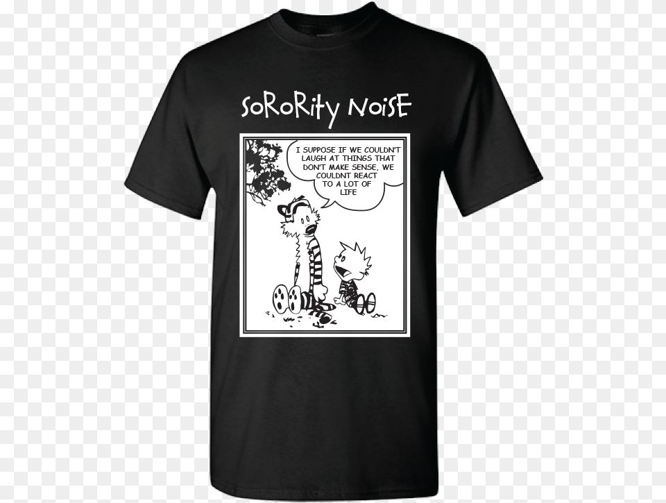 Calvin Amp Hobbes Tee Sorority Noise Band Merch, Clothing, T-shirt, Baby, Person Png