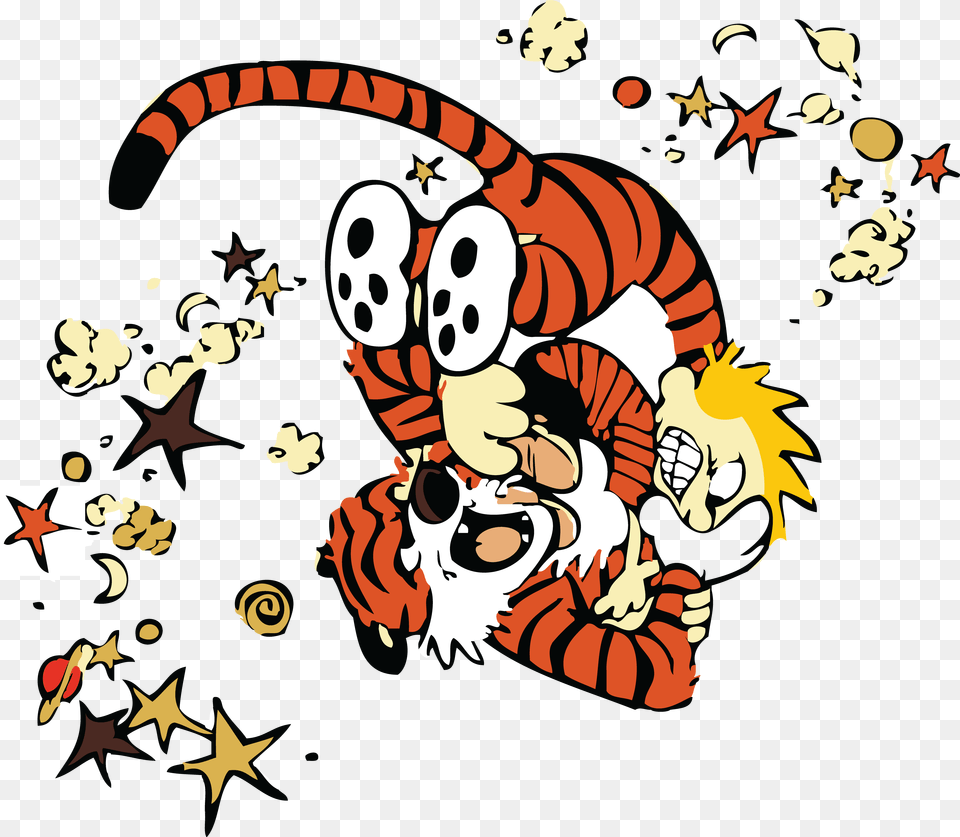 Calvin And Hobbes Calv Hobbes Calvin, Art, Face, Head, Person Png