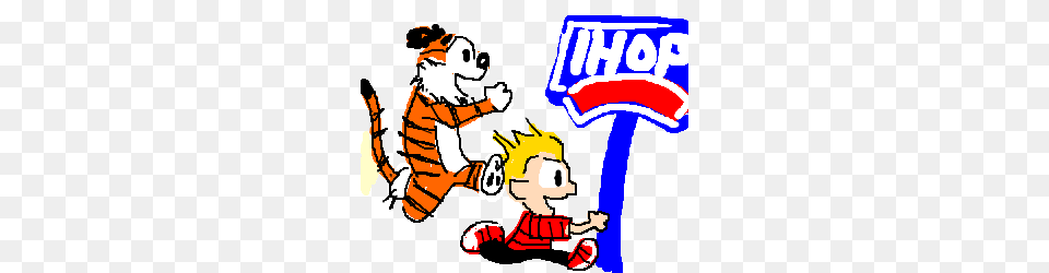 Calvin And Hobbes Go To Ihop, Baby, Person, Book, Comics Free Transparent Png
