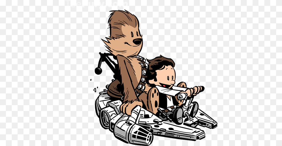 Calvin And Hobbes Han Solo And Chewbacca, Book, Comics, Publication, Baby Png Image