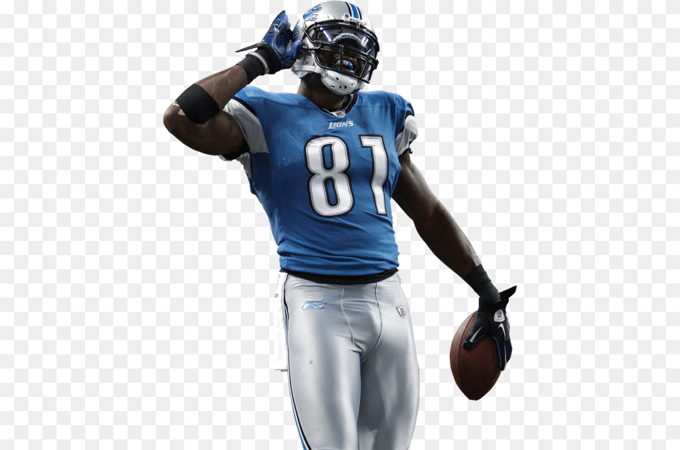 Calvin Johnson Detroit Lions Detroit Lions Players, Sport, American Football, Football, Football Helmet Png Image