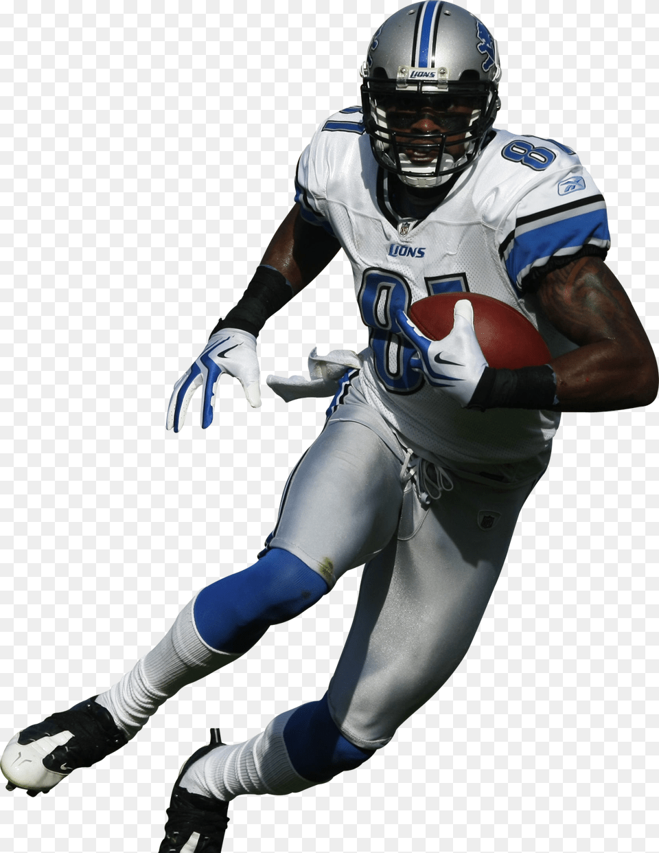 Calvin Johnson White Background, Sport, Playing American Football, Person, Helmet Free Png Download