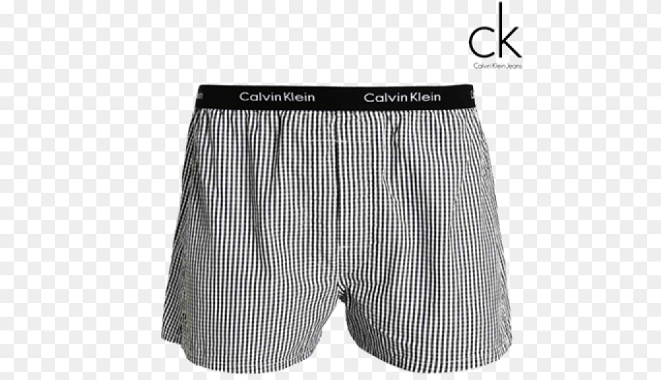 Calvin Klein Black Amp White Checks Boxer Short Underwear, Clothing, Shorts, Skirt Png Image