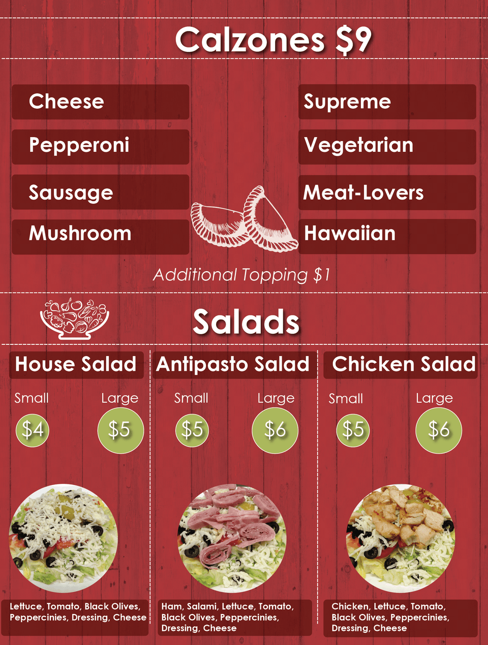 Calzone Amp Salad Sekihan, Advertisement, Poster, Menu, Text Png