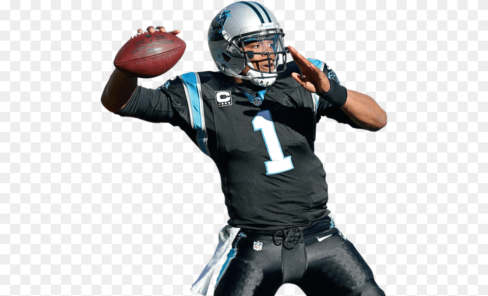 Cam Newton Cam Newton Cut Out, Helmet, Playing American Football, Person, Sport Free Png Download