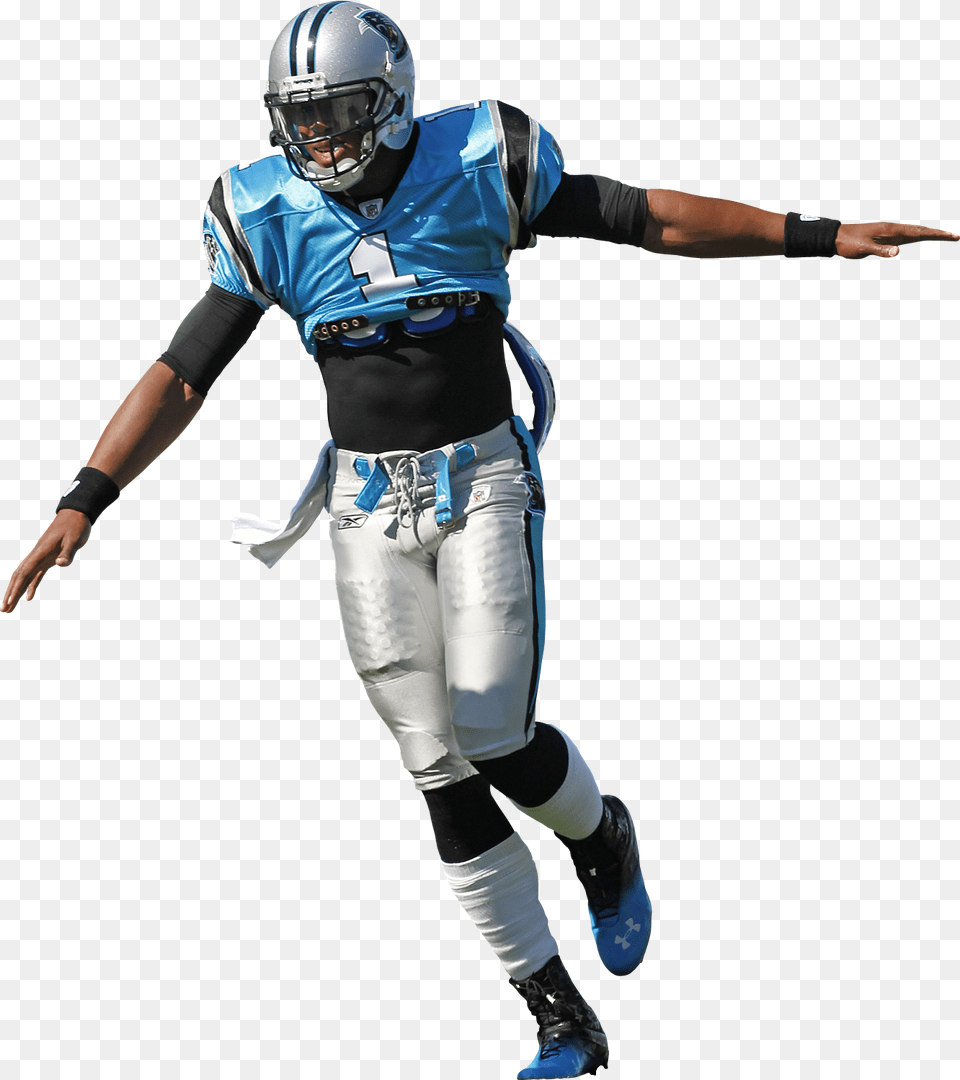 Cam Newton Cut Out, Helmet, Playing American Football, Person, American Football Free Png Download