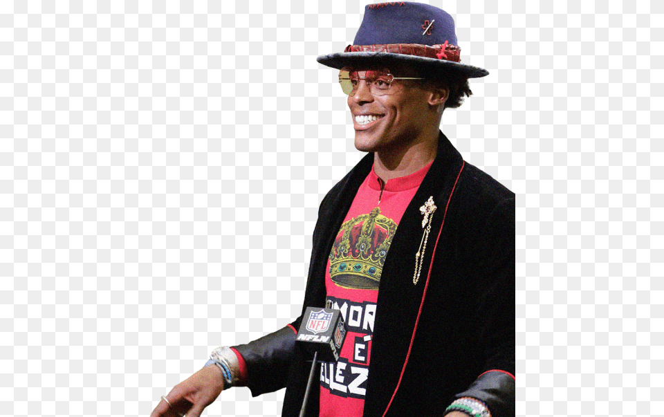 Cam Newton Fedora, Male, Adult, Person, Man Png