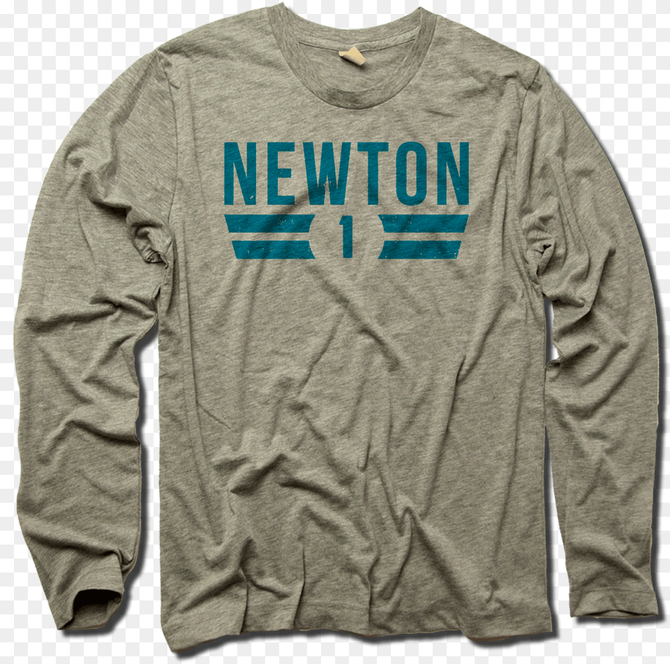 Cam Newton Font Mens Tops Blue Football Long Sleeve, Clothing, Knitwear, Long Sleeve, Sweater Free Transparent Png