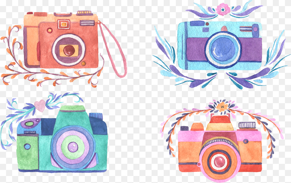 Camara Vector Watercolor Watercolor Camera, Digital Camera, Electronics, Accessories, Art Png Image