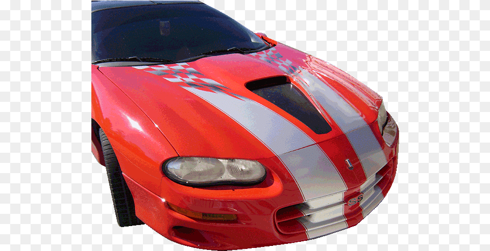 Camaro Custom Racing Stripes Supercar, Car, Vehicle, Coupe, Transportation Png