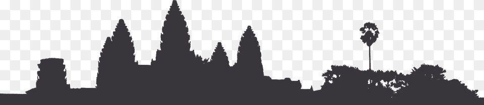 Cambodia Evisa Angkor Wat, Gray Png