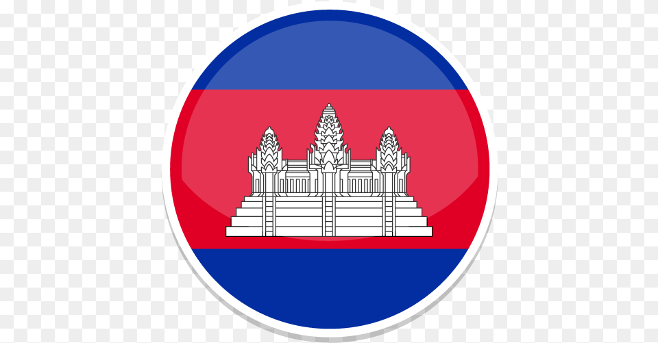 Cambodia Flag Printable Flags Cambodia Logo For Dream League Soccer Badge, Disk, Symbol Png Image