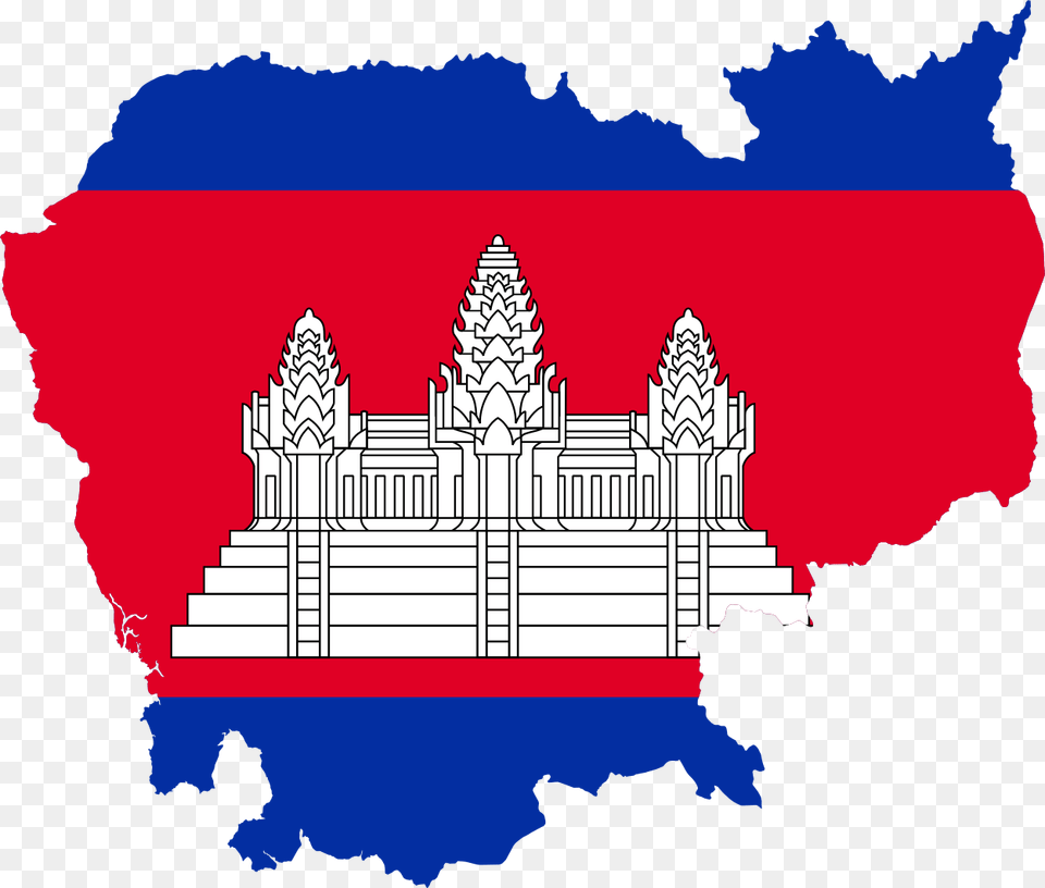 Cambodia Flag Map, Architecture, Building, Parliament Free Png Download