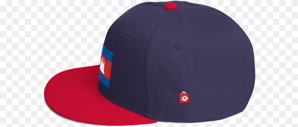 Cambodia Khmer Flag Snapback Hat Cap High Quality Durable Baseball Cap, Baseball Cap, Clothing Free Png Download
