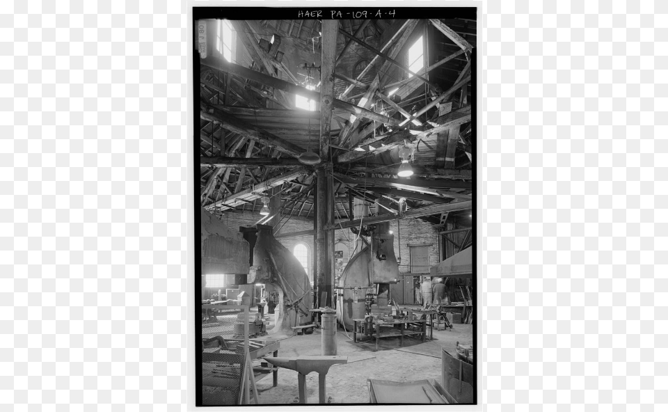 Cambria Iron Blacksmith Shopclass Img Responsive Monochrome, Architecture, Building, Factory, Manufacturing Png Image