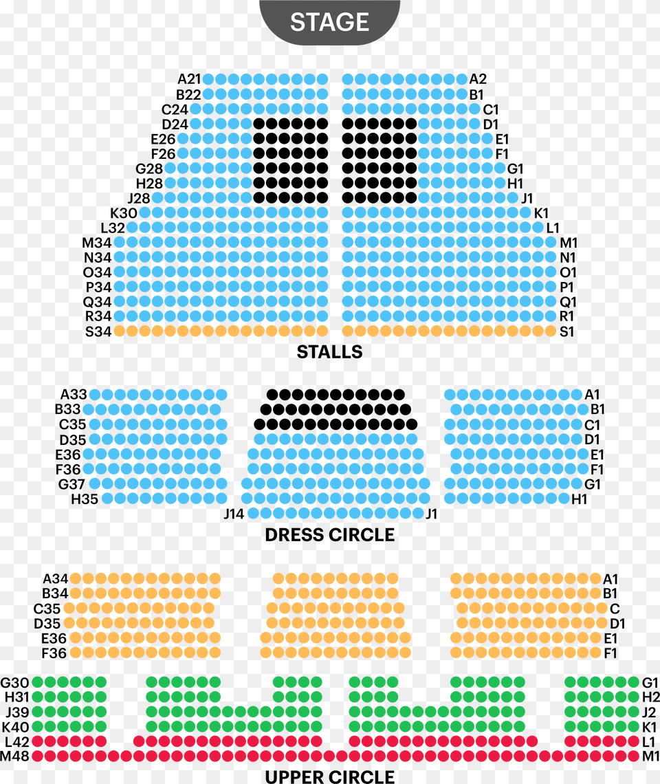 Cambridge Theatre Seating Map Cambridge Theatre Seating Plan, Pattern Png Image