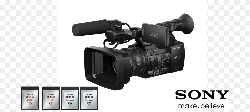 Camcorder Uses Sony39s Xavc Recording Format And Xqd Sony Xdcam Pxw Z100 189 Mp Camcorder 4k Black, Camera, Electronics, Video Camera Free Transparent Png