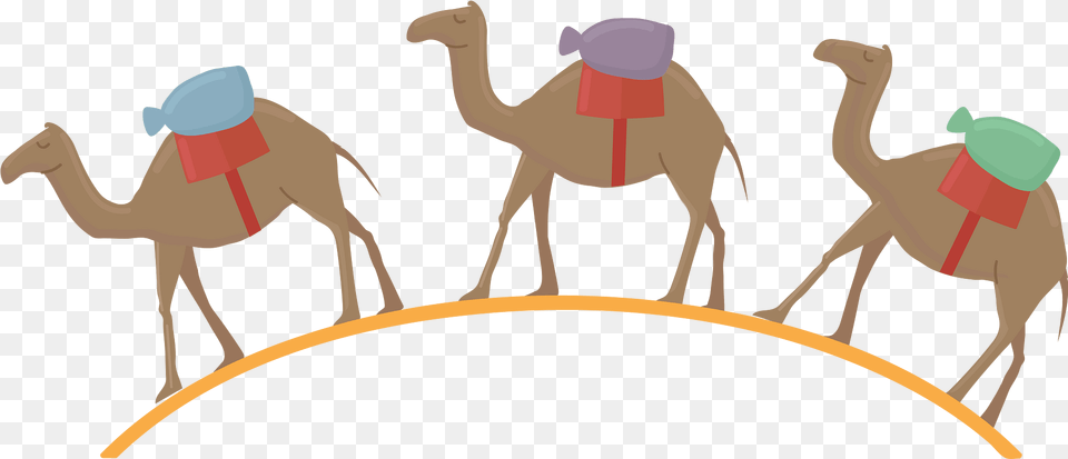 Camel Caravan Clipart, Animal, Mammal, Bird Free Transparent Png