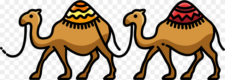 Camel Caravan Clipart, Animal, Mammal, Dinosaur, Reptile Free Png Download