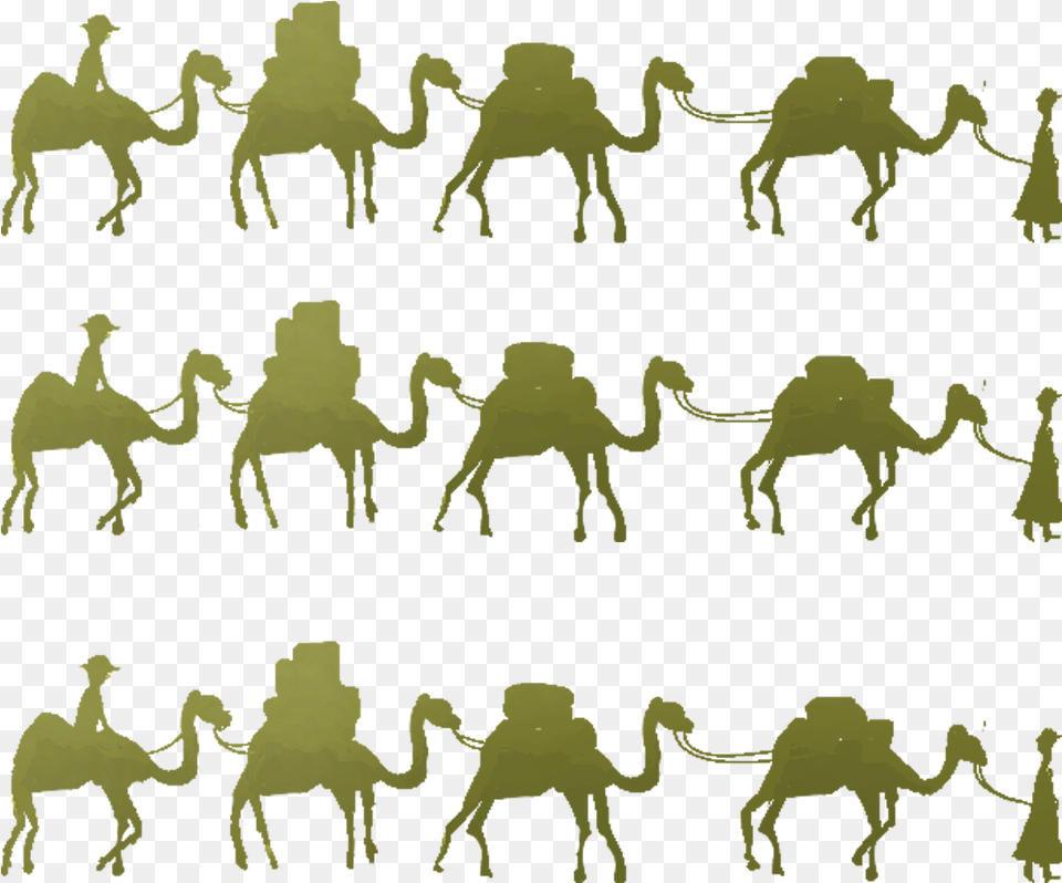 Camel One Belt One Road Initiative Horse Maritime Silk Silk Road, Animal, Mammal, Silhouette, Person Free Png Download