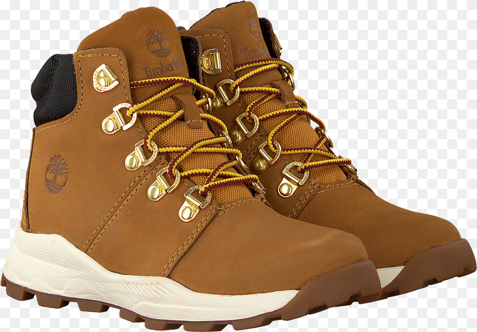 Camel Timberland Lace Up Boots Brooklyn Hiker Kids, Clothing, Footwear, Shoe, Sneaker Png Image
