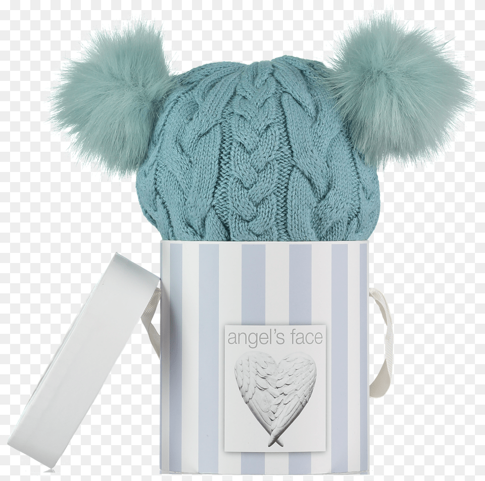 Cameo Blue Pom Pom Hat Beanie Free Transparent Png