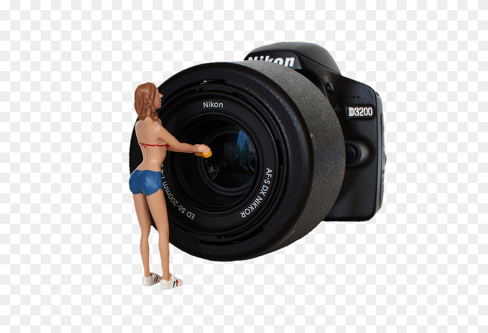 Camera Electronics, Adult, Person, Woman Free Png Download