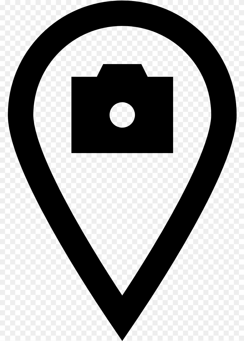 Camera And Location Icon, Gray Free Png Download