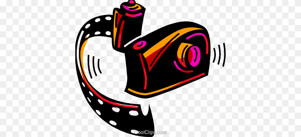 Camera And Roll Of Film Royalty Vector Clip Art Illustration Free Png