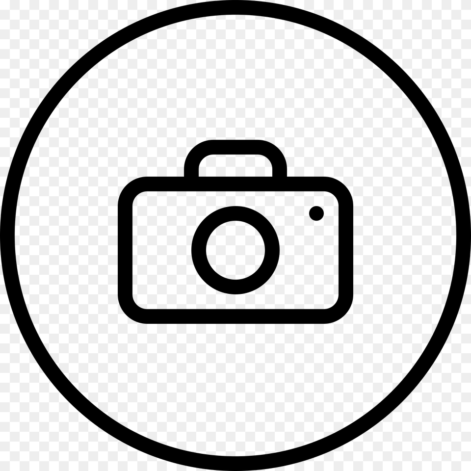 Camera Button Icon, Gray Free Png Download