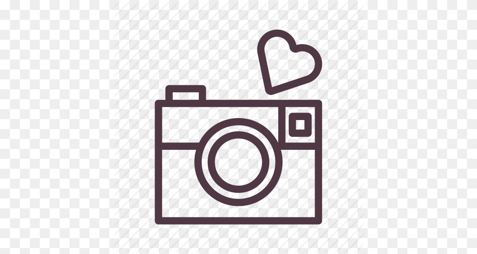 Camera Capture Heart Love Moment Romantic Valentine Icon, Accessories, Bag, Handbag, Gate Png
