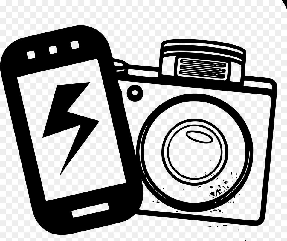 Camera Clip Art Black And White National Selfie Day 2019, Gray Free Transparent Png