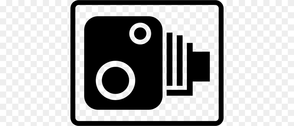 Camera Clipart, Gray Png