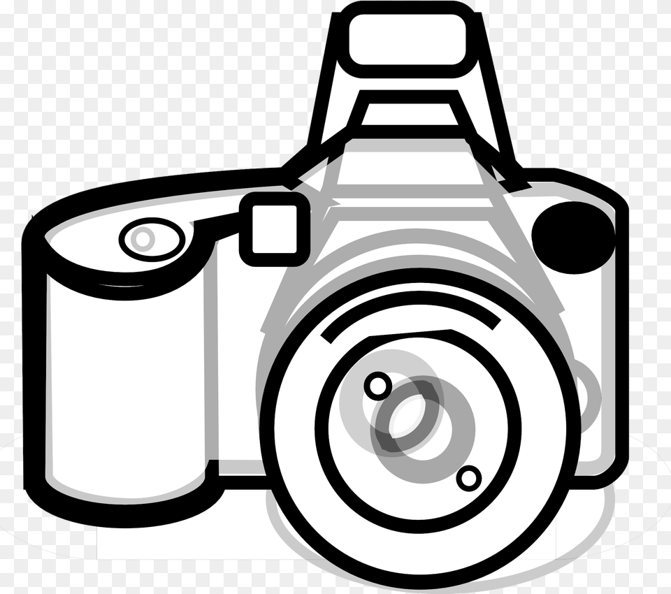 Camera Cliparts For Clipart Camer And Use In Transparent Camera Photo Black And White Tattoo, Digital Camera, Electronics, Device, Grass Free Png