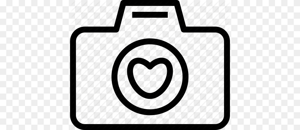 Camera Device Heart Photography Photoshoot Icon, Bag, Accessories, Handbag Png Image