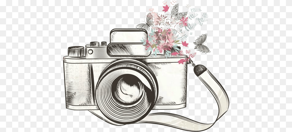 Camera Drawing, Electronics, Accessories, Digital Camera, Strap Png