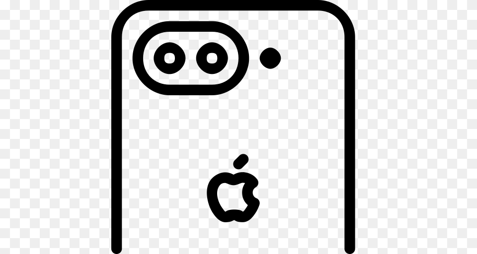 Camera Dual Iphone Icon, Gray Png Image