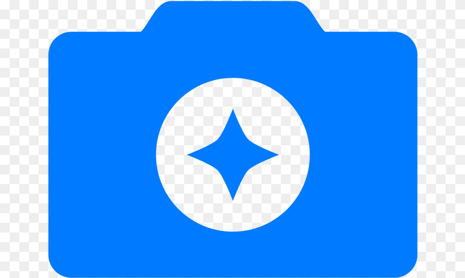Camera Enhance Filled Icon Circle, Symbol, Logo, Star Symbol Free Png Download