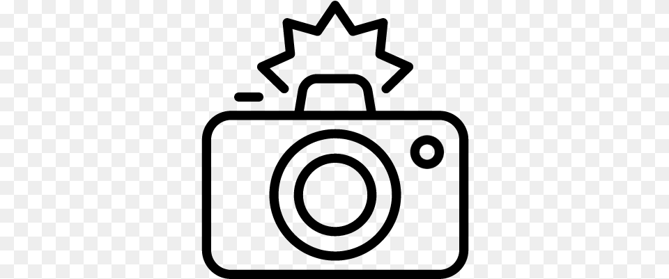 Camera Flash Vector Camera With Flash Vector, Gray Png Image