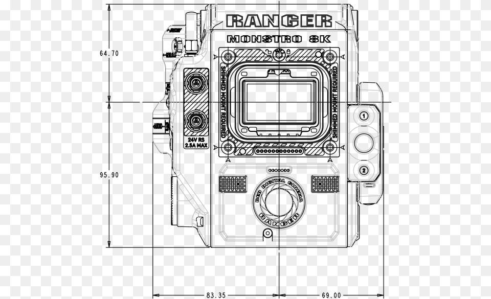 Camera Front Technical Drawing, Cad Diagram, Diagram, Electronics Png