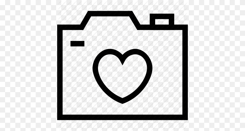 Camera Heart Image Love Photo Photography Wedding Icon Icon, Bag Free Png Download