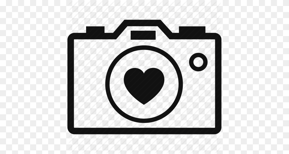 Camera Heart Love Photo Photography Icon, Gate, Electronics Png