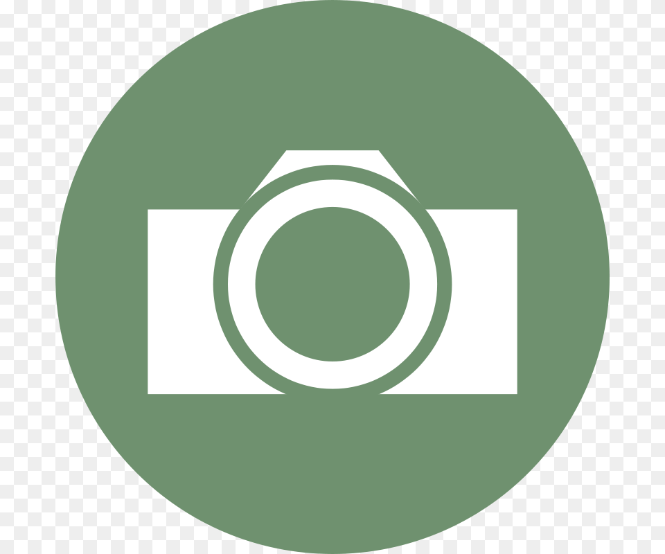 Camera Icon, Green, Disk Png