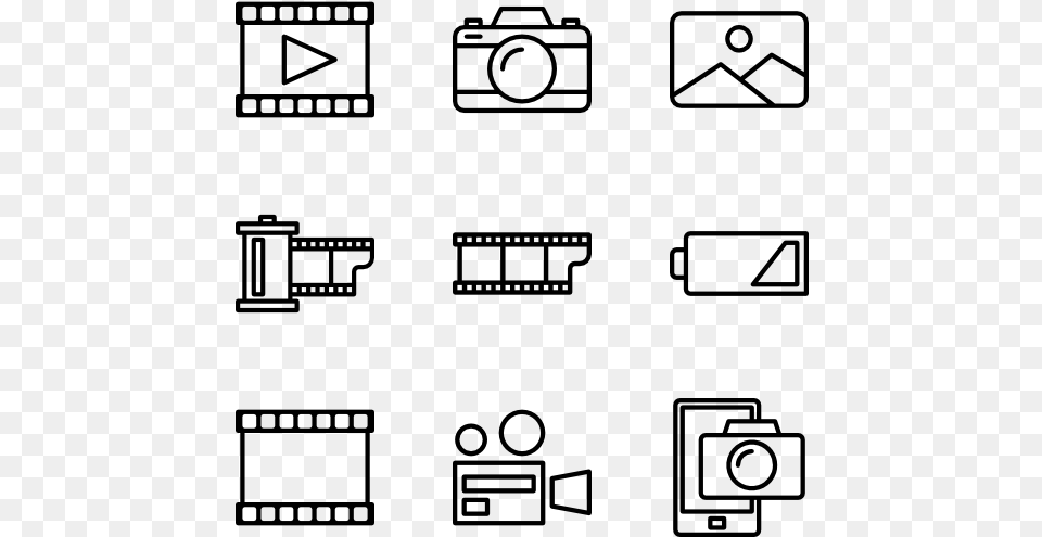 Camera Icon, Gray Png