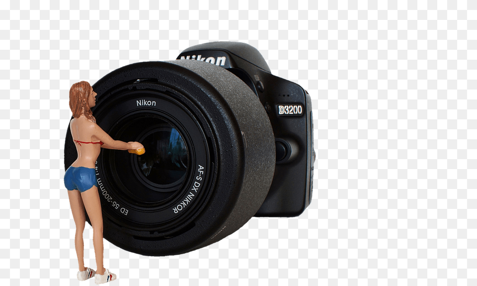 Camera Lens, Electronics, Adult, Person, Female Free Png