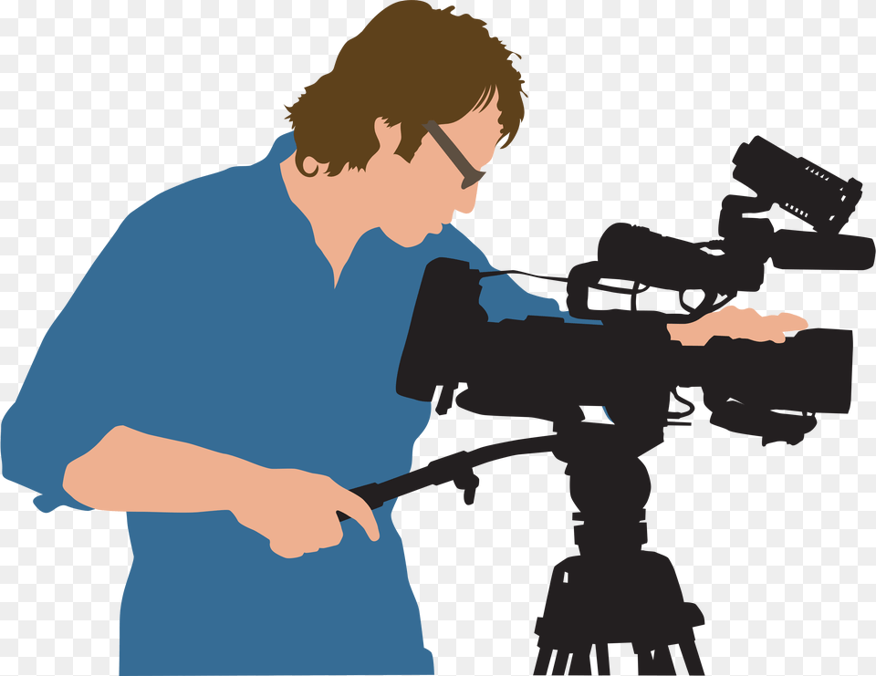 Camera Man Cartoon Clip Art, Photography, Adult, Video Camera, Person Free Png Download