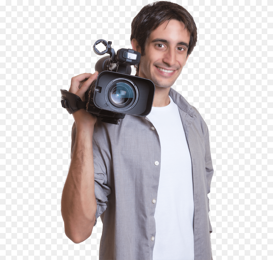 Camera Man Man With Camera, Electronics, Person, Photographer, Photography Free Png