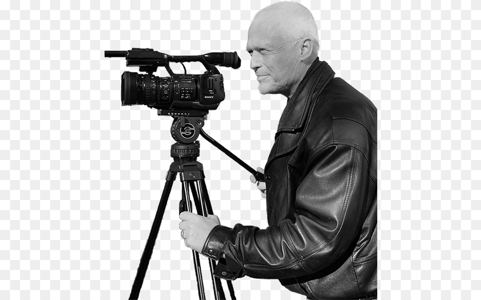 Camera Man No Background Film Crew Transparent Background, Tripod, Photography, Adult, Person Free Png Download